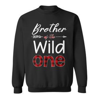 Brother Of The Wild One Buffalo Plaid Lumberjack Sweatshirt - Seseable