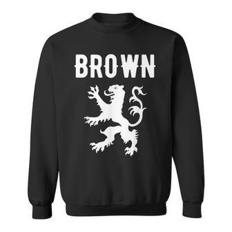 Brown Clan Scottish Family Name Scotland Heraldry Men Women Sweatshirt Graphic Print Unisex - Seseable