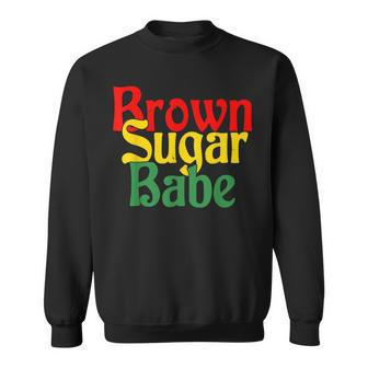 Brown Sugar Babe Proud Black Women African Pride Sweatshirt - Seseable