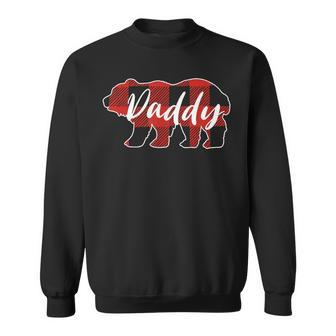Buffalo Plaid Daddy Bear Fathers Day Gifts V2 Sweatshirt - Seseable