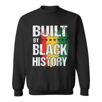 Built By Black History Month Bhm Black Afro African Pride Sweatshirt - Seseable