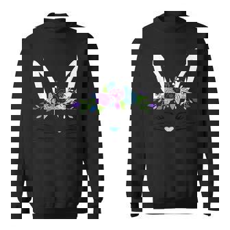 Bunny Face For Ns Cute Easter Bunny For Nage Girls Sweatshirt - Thegiftio UK