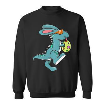 Bunnysaurus Easter T Rex Bunny Egg Hunting Rabbit V3 Sweatshirt - Seseable