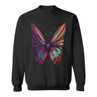 Butterfly Monarch Insect Pretty Sweatshirt - Seseable