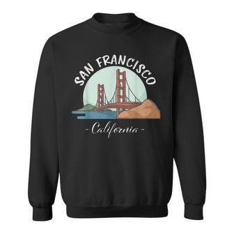 California - San Francisco Gift| Golden Gate Bridge Souvenir Sweatshirt | Mazezy