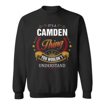 Camden Family Crest Camden T Camden Clothing Camden T Camden T Gifts For The Camden Sweatshirt - Seseable