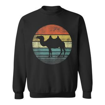 Camel Lover Gifts Retro Vintage Zoo Animal Silhouette Sweatshirt - Seseable
