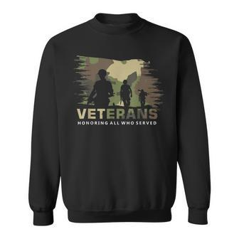 Camo Thank You Veterans Proud Veteran Camouflage Sweatshirt - Seseable