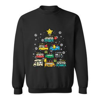 Camping Car Christmas Tree Xmas Pajamas Pjs Gift Sweatshirt - Monsterry DE