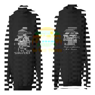 Camping Ich Hasse Menschen V2 Sweatshirt - Seseable