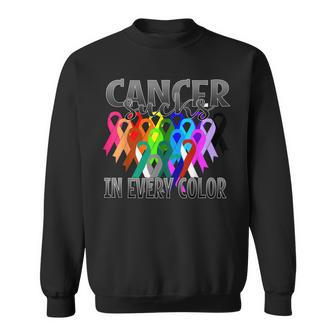 Cancer Sucks In Every Color Fighter | Fight The Cancer Sweatshirt | Mazezy