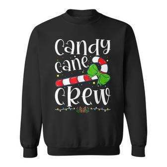 Candy Cane Crew Funny Christmas Candy Lover Xmas Pajamas Men Women Sweatshirt Graphic Print Unisex - Seseable