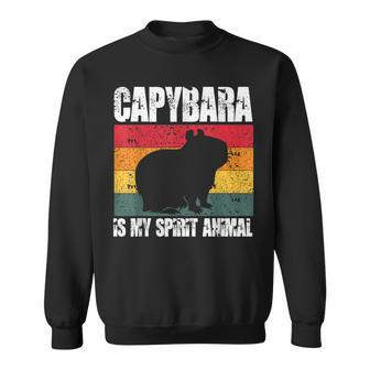 Capybara Is My Spirit Animal Capybara Pet Animal Gifts Sweatshirt - Seseable