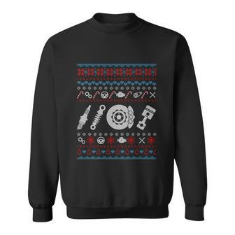 Car Parts Ugly Christmas Sweater Funny Funny Gift Great Gift Sweatshirt - Monsterry