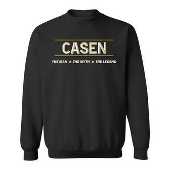 Casen The Man The Myth The Legend | Mens Boys Name Funny Sweatshirt - Seseable