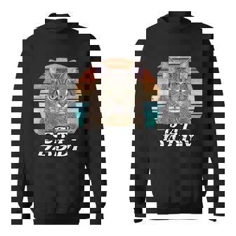 Cat Daddy Tabby Vintage Eighties Style Cat Retro Sweatshirt - Thegiftio UK