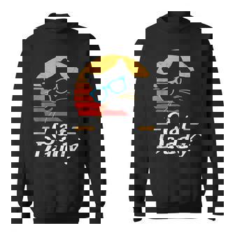 Cat Daddy Vintage Eighties Style Cat Hipster Glasses Retro Sweatshirt | Seseable FR