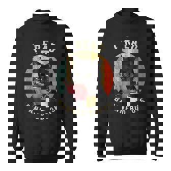 Cat I Read Banned Books Funny Bookworms Reading Book Sweatshirt | Mazezy