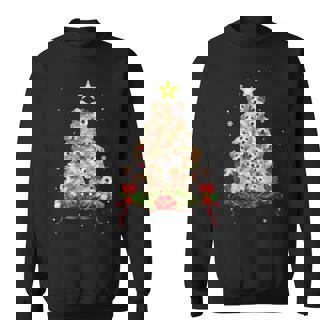 Cavachon Christmas Tree Funny Dog Lover Xmas Pajamas Men Women Sweatshirt Graphic Print Unisex - Thegiftio