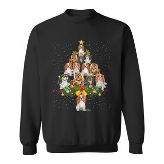 Cavalier King Charles Spaniel Christmas Tree Xmas Light Gift Sweatshirt - Monsterry DE