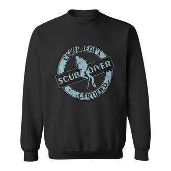Certified Scuba Diver Men Women Sweatshirt Graphic Print Unisex - Thegiftio UK