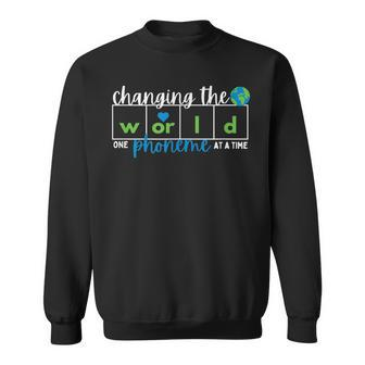 Changing The World One Phoneme At A Time Sweatshirt | Mazezy