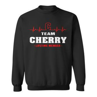 Cherry Surname Family Name Team Cherry Lifetime Member Men Women Sweatshirt Graphic Print Unisex - Seseable