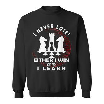 Chess Player Chess Board I Lost Never Sweatshirt | Mazezy