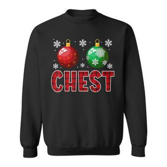 Chest Nuts Christmas Funny Matching Couple Chestnuts V2 Men Women Sweatshirt Graphic Print Unisex - Seseable