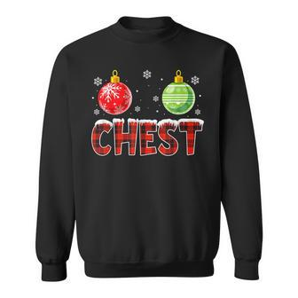 Chest Nuts Christmas Matching Chestnuts Funny Couples Men Women Sweatshirt Graphic Print Unisex - Thegiftio UK