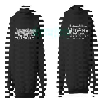 Chicago City Skyline Souvenir Tourist Men Women Sweatshirt Graphic Print Unisex - Thegiftio