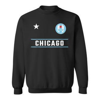 Chicago Windy City Designer Badge With Iconic 312 Area Code Sweatshirt | Mazezy