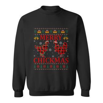 Chicken Lover Merry Chickmas Ugly Chicken Christmas Pajama Gift Sweatshirt - Monsterry AU