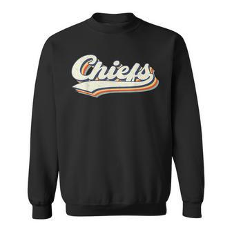 Chiefs Name Personalized Vintage Retro Chiefs Sport Name Sweatshirt - Thegiftio UK