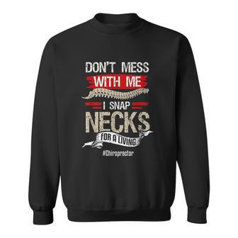 Chiropractor Funny Chiropractic Gift Humor Necks Men Women Sweatshirt Graphic Print Unisex - Thegiftio UK