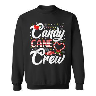 Christmas Candy Lover Funny Xmas Candy Cane Crew Men Women Sweatshirt Graphic Print Unisex - Seseable