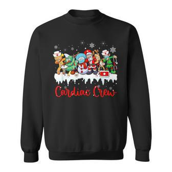 Christmas Cardiac Nurse Crew Santa Elf Friends Xmas Pajama Men Women Sweatshirt Graphic Print Unisex - Seseable