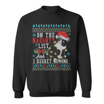 Christmas Cat Meowy Christmas Cat Christmas Sweater Men Women Sweatshirt Graphic Print Unisex - Seseable