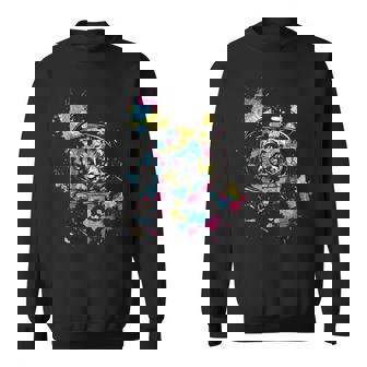 Christmas Cats V2 Men Women Sweatshirt Graphic Print Unisex - Thegiftio