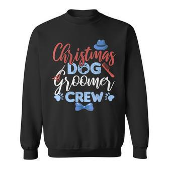 Christmas Dog Groomer Crew Gift Grooming Men Women Sweatshirt Graphic Print Unisex - Seseable
