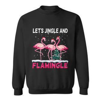 Christmas Flamingo Funny Pink Flamingle Xmas Sweatshirt - Monsterry UK