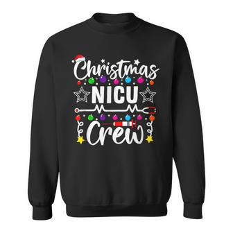 Christmas Nicu Crew Nurse Doctor Tech Neonatal Icu Squad V2 Men Women Sweatshirt Graphic Print Unisex - Seseable