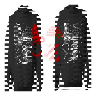 Christmas Nurse Love Nicu Rn Er Santa Reindeer Nurse Xmas Men Women Sweatshirt Graphic Print Unisex - Thegiftio