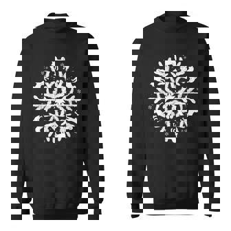 Christmas Shiba Inu Gift Snowflake Shiba Inu Men Women Sweatshirt Graphic Print Unisex - Thegiftio