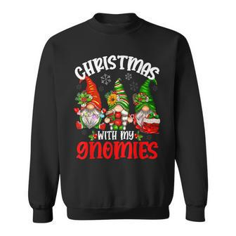 Christmas With My Gnomies Xmas Gnome Lover Latte Winter Men Women Sweatshirt Graphic Print Unisex - Thegiftio UK