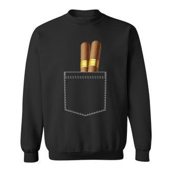 Cigar Smoke Cuban Cuba Tobacco Gift For Smoker Sweatshirt - Seseable