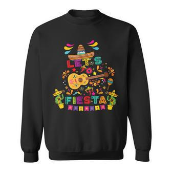Cinco De Mayo Lets Fiesta Mexican Maracas Sombrero Sweatshirt | Mazezy CA