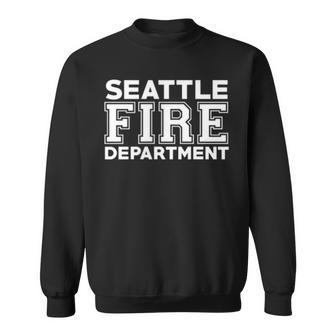 City Of Seattle Fire Rescue Washington Firefighter Sweatshirt - Seseable