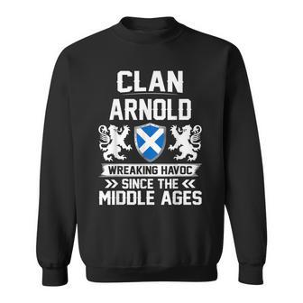 Clan Arnold Scottish Family Clan Scotland Wreaking Havoc T18 Men Women Sweatshirt Graphic Print Unisex - Seseable