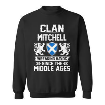 Clan Mitchell Scottish Family Clan Scotland Wreaking Havoc M Men Women Sweatshirt Graphic Print Unisex - Seseable